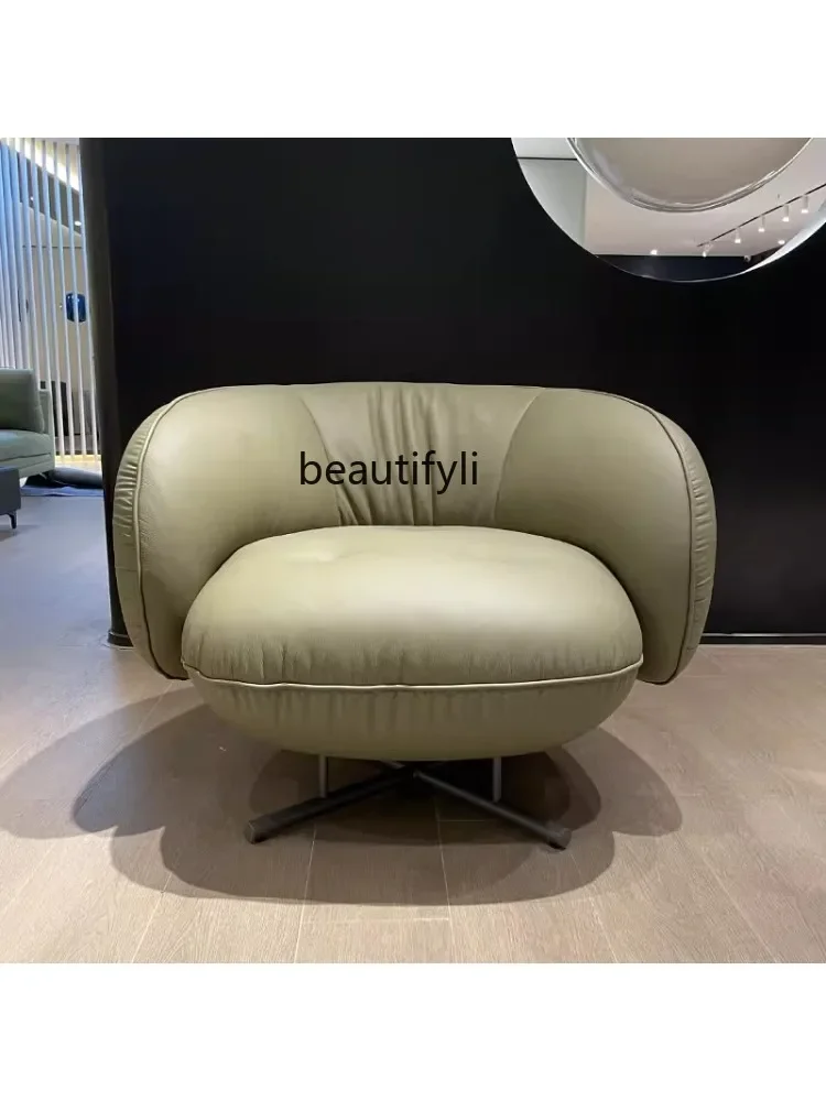 Couch Genuine Leather Lazy Bone Chair Single Leisure Chair First Layer Cowhide Stainless Steel Reception Room Reception Chair
Couch Genuine Leather Lazy Bone Chair Single Leisure Chair First Layer Cowhide Stainless Steel Reception Room Reception Chair