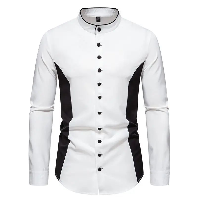 2023 Autumn New Men's Fashion Trend Henry Collar Colored Long Sleeve Shirt Men's Handsome Casual Versatile Shirt Top
2023 Autumn New Men's Fashion Trend Henry Collar Colored Long Sleeve Shirt Men's Handsome Casual Versatile Shirt Top