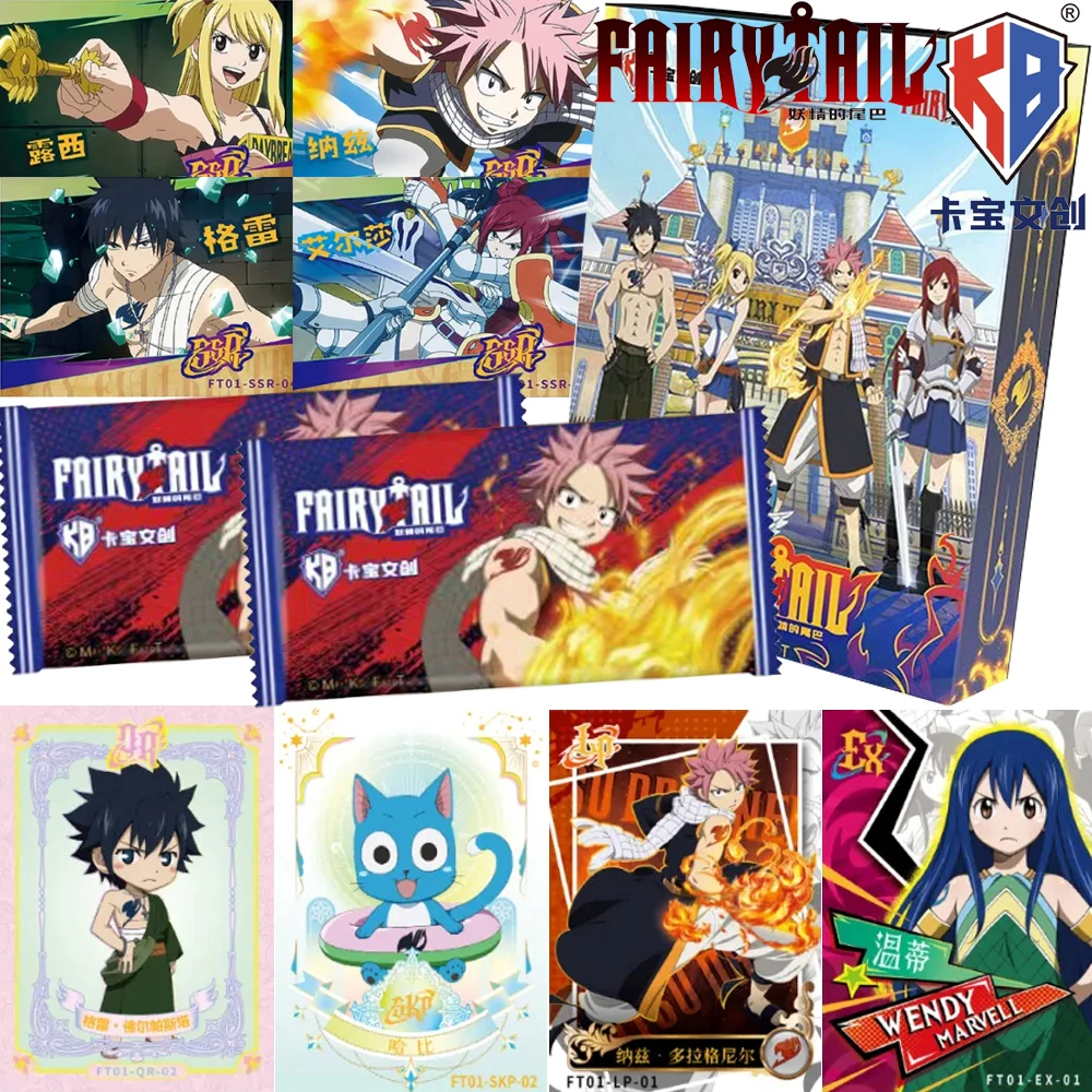 New Kabao Genuine FAIRY TAIL Collection Cards Exquisite and Creative High-quality Fantasy Hot Blooded Anime Character Cards Gift
New Kabao Genuine FAIRY TAIL Collection Cards Exquisite and Creative High-quality Fantasy Hot Blooded Anime Character Cards Gift