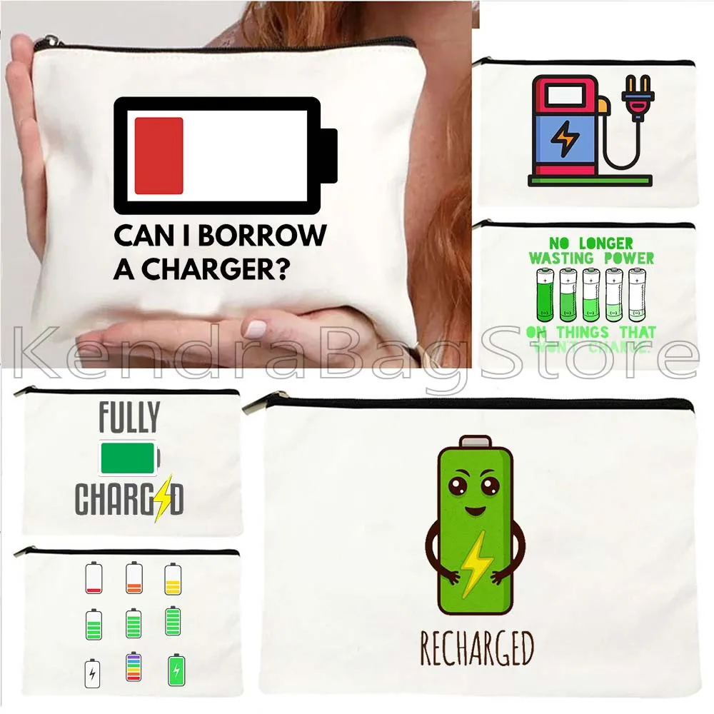 Funny Battery Fully Charged Battery Electric Level Charging Chargers Print Canvas Cosmetic Makeup Toilet Bag Pencil Case Pouch
Funny Battery Fully Charged Battery Electric Level Charging Chargers Print Canvas Cosmetic Makeup Toilet Bag Pencil Case Pouch