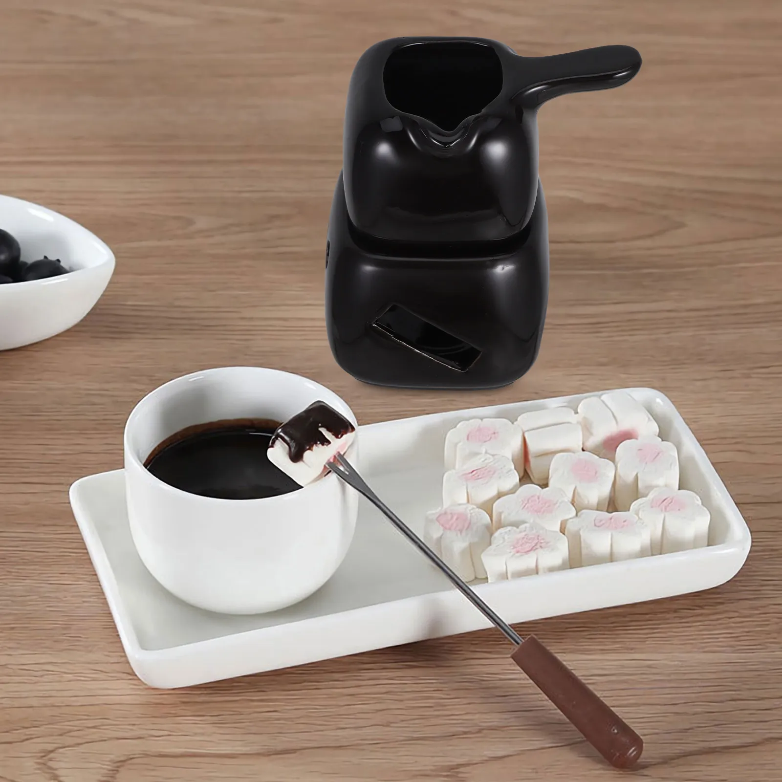 Ceramic Fondue Chocolate Melting Pot Compact Personal Size Multi-Functional Melter for Desserts Butter Wax Aromatherapy Home
Ceramic Fondue Chocolate Melting Pot Compact Personal Size Multi-Functional Melter for Desserts Butter Wax Aromatherapy Home