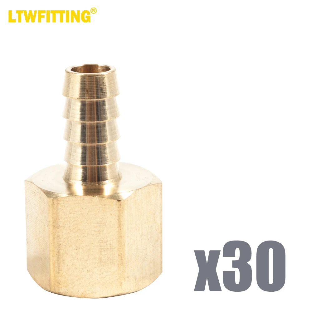 LTWFITTING Brass Fitting Coupler 3/8-Inch Hose ID x 1/2-Inch Female NPT Fuel Water Gas(Pack of 30)
LTWFITTING Brass Fitting Coupler 3/8-Inch Hose ID x 1/2-Inch Female NPT Fuel Water Gas(Pack of 30)
