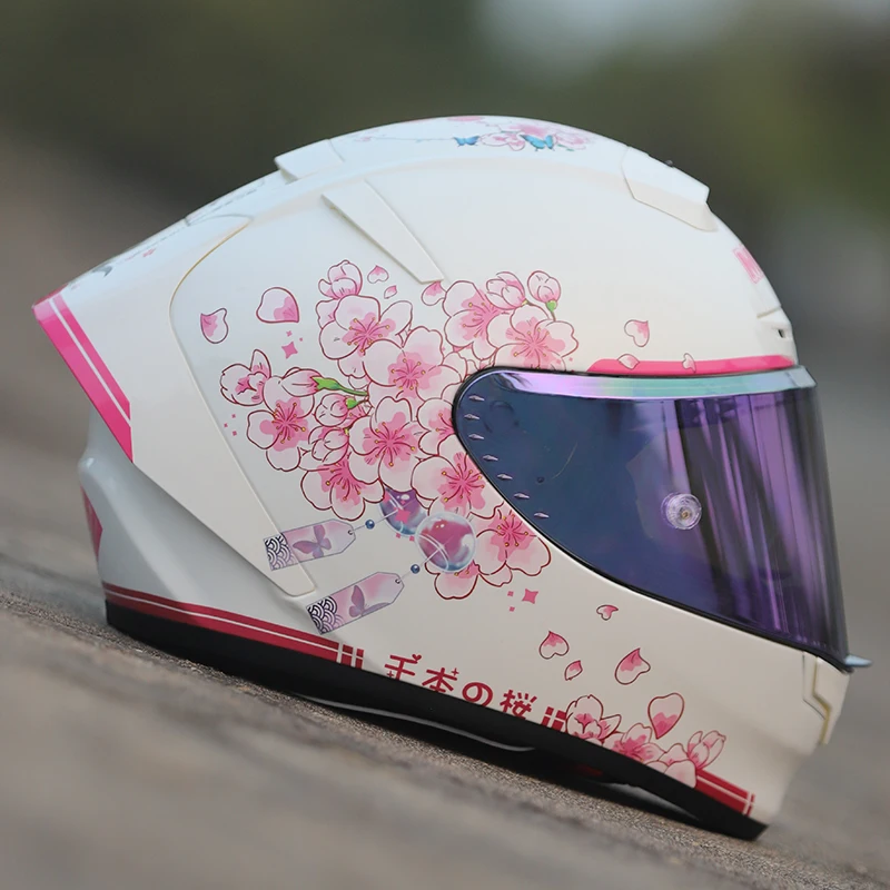 MKAN Full Face Motorcycle helmet Sakura cherry blossom helmet Riding Motocross Racing Motobike Helmet
MKAN Full Face Motorcycle helmet Sakura cherry blossom helmet Riding Motocross Racing Motobike Helmet