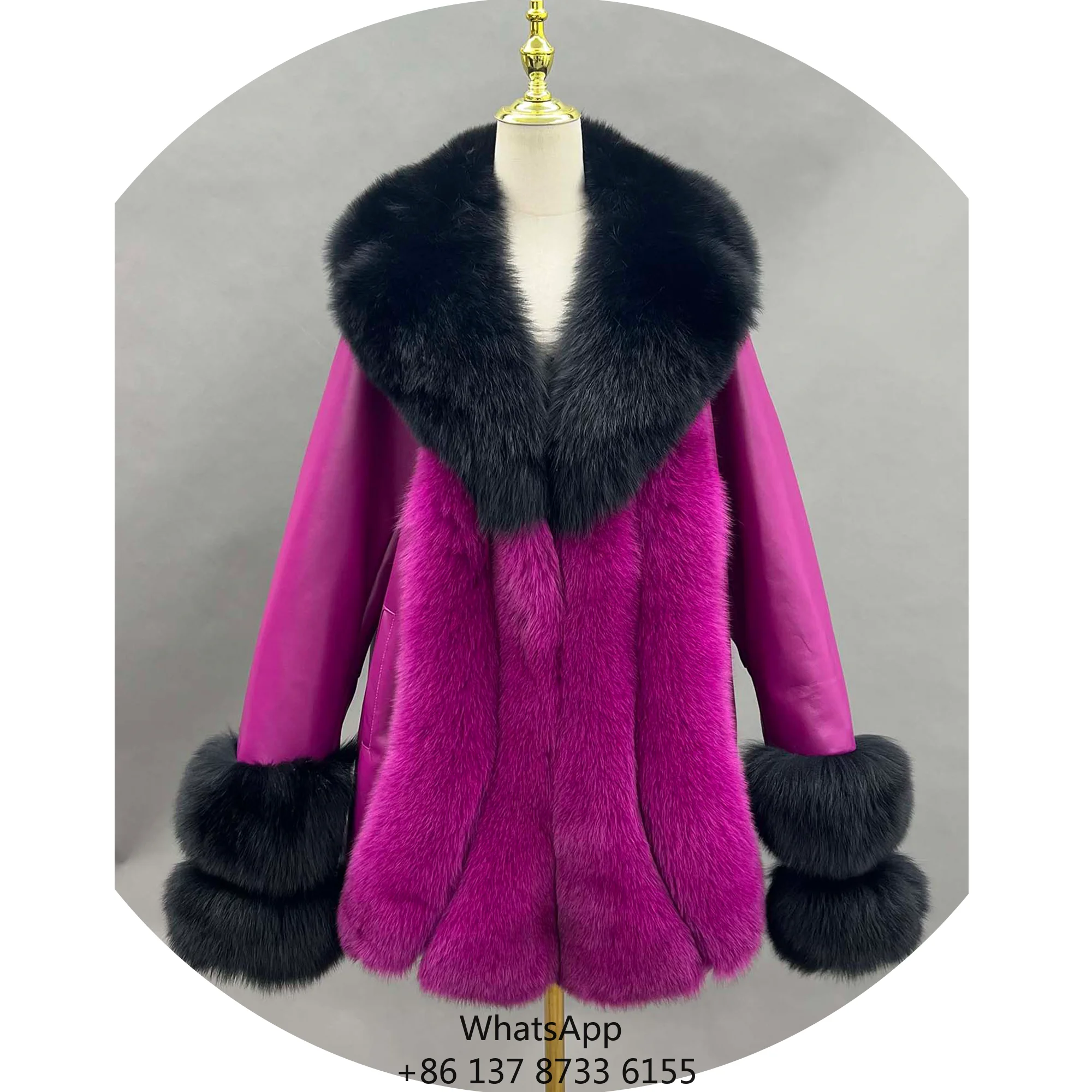 Зимняя женская куртка из натуральной кожи с мехом, индивидуальный цвет, высочайшее качество, модный дизайн
Зимняя женская куртка из натуральной кожи с мехом, индивидуальный цвет, высочайшее качество, модный дизайн