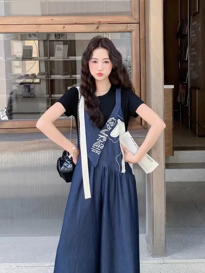 Van Gogh Women's Summer New Korean Style Wide Leg Pants Splice Color Shocking Slimming Jumpsuit High Waist Cotton Casual Pants
Van Gogh Women's Summer New Korean Style Wide Leg Pants Splice Color Shocking Slimming Jumpsuit High Waist Cotton Casual Pants