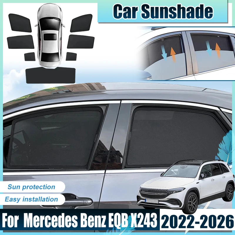For Mercedes Benz EQB X243 Accessories 2022 2023 2024 2025 2026 Car Window Sun Shades Net Cover light Shield Baffle Mesh Screen
For Mercedes Benz EQB X243 Accessories 2022 2023 2024 2025 2026 Car Window Sun Shades Net Cover light Shield Baffle Mesh Screen