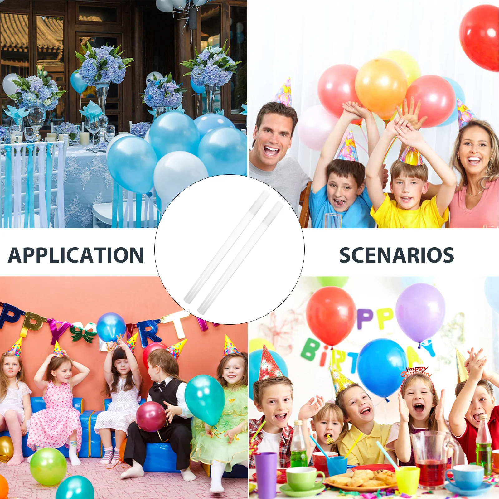 10pcs Balloon Sticks Durable Plastic Party Wedding Baby Shower Decoration Stand Kit Clear Tall Diy Balloon Accessories Pole
10pcs Balloon Sticks Durable Plastic Party Wedding Baby Shower Decoration Stand Kit Clear Tall Diy Balloon Accessories Pole