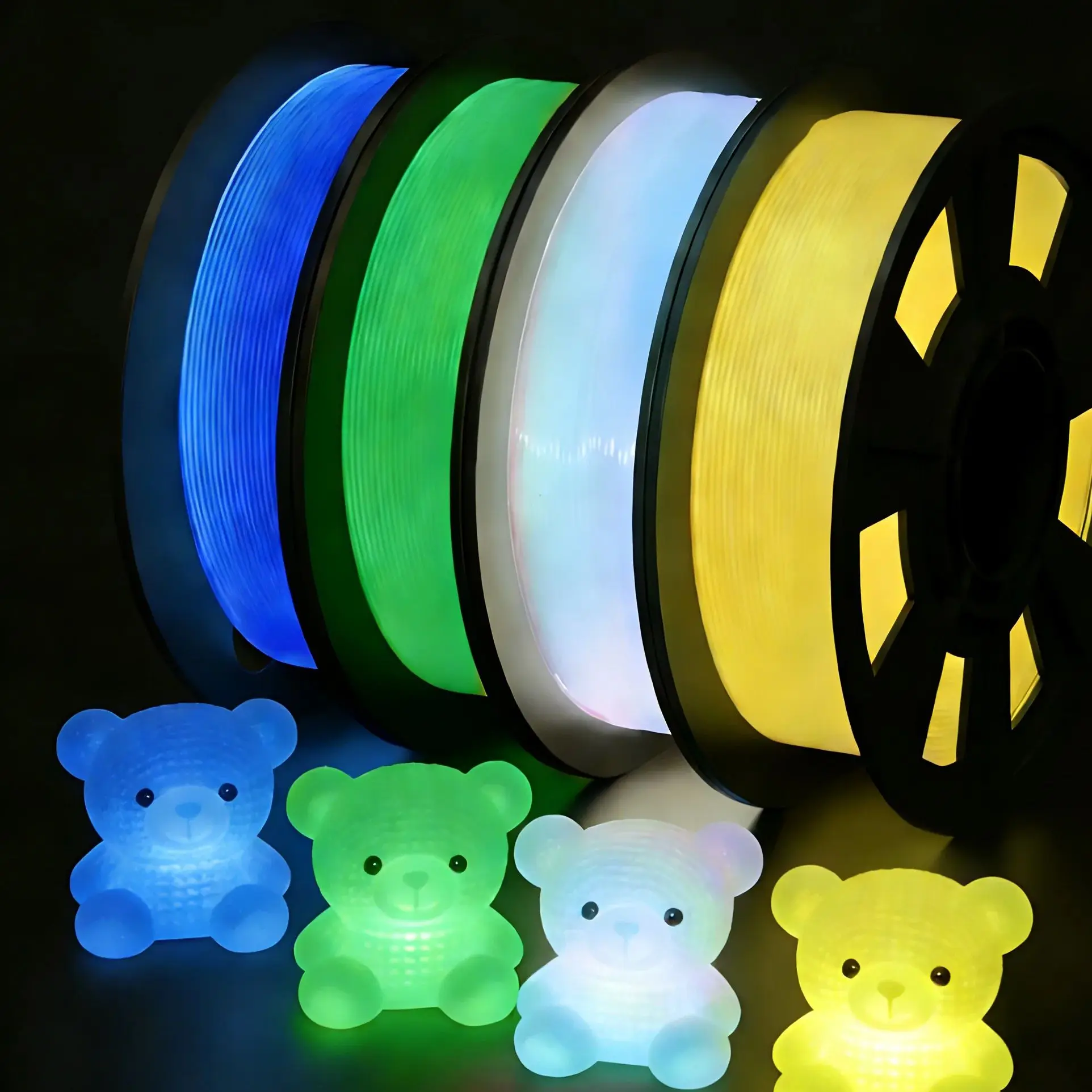 Светящаяся в темноте PLA-нить для 3D-принтера, 1.75 мм, 250 г * 4, точность размеров +/- 0.02 мм
Светящаяся в темноте PLA-нить для 3D-принтера, 1.75 мм, 250 г * 4, точность размеров +/- 0.02 мм