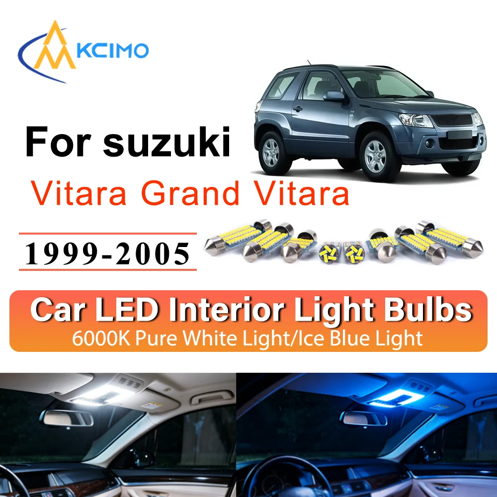 Super Bright Interior Light Kit For Suzuki Vitara Grand Vitara MK2 1999-2005 LED Map Dome Lamp Auto Accessories Car Styling
Super Bright Interior Light Kit For Suzuki Vitara Grand Vitara MK2 1999-2005 LED Map Dome Lamp Auto Accessories Car Styling