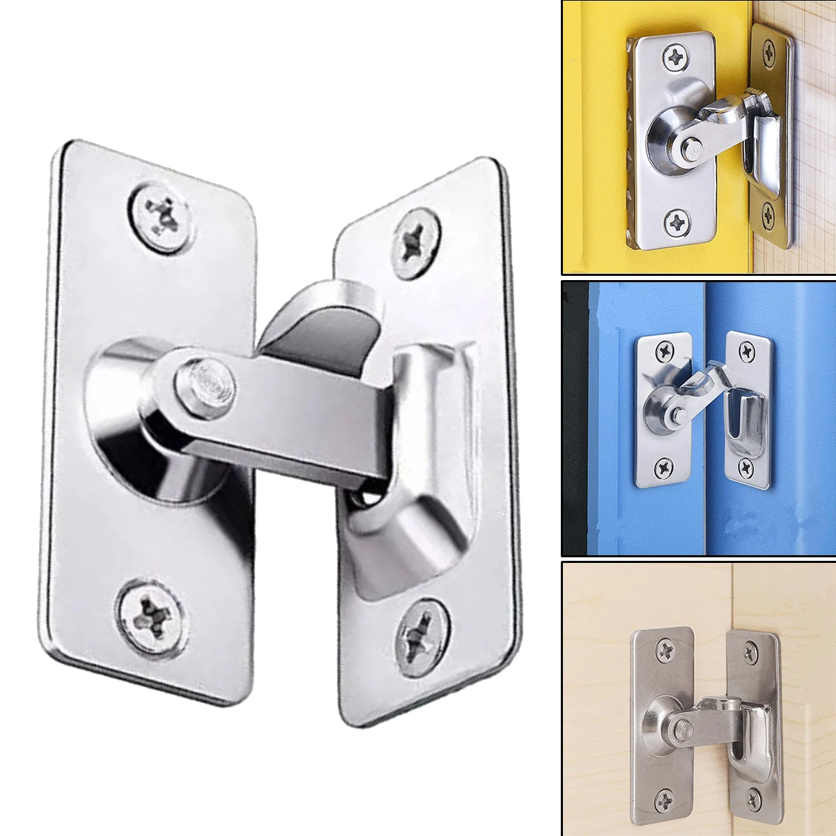 1PCS Door Lock 90 Degree Door Hasp Drawers Cabinet Locks Right-Angle Sliding Gate Lock Home Door Hardware
1PCS Door Lock 90 Degree Door Hasp Drawers Cabinet Locks Right-Angle Sliding Gate Lock Home Door Hardware