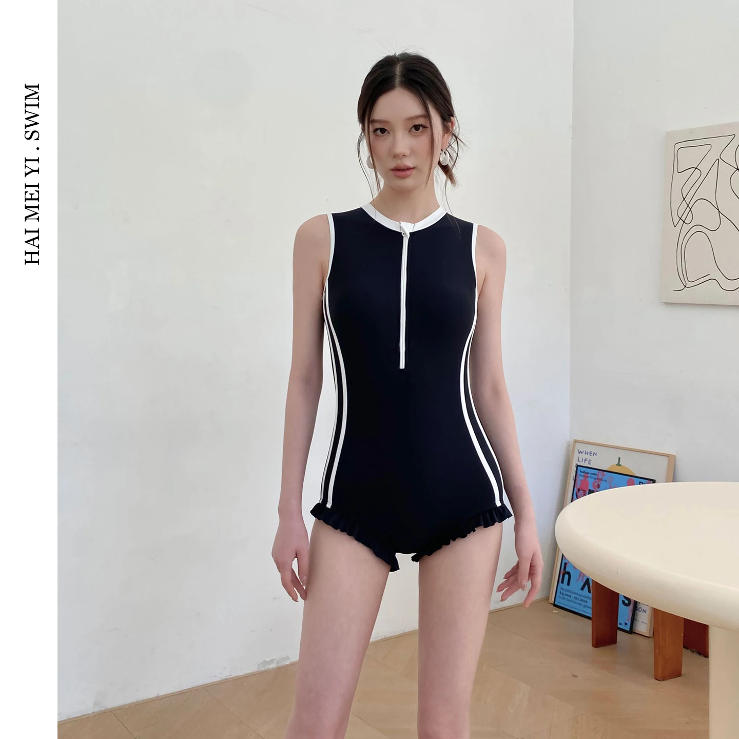 Slimming One-Piece Swimsuit for Female Students Conservative Chest Design Holiday Beach Cover up round Neck Swimming Suit
Slimming One-Piece Swimsuit for Female Students Conservative Chest Design Holiday Beach Cover up round Neck Swimming Suit