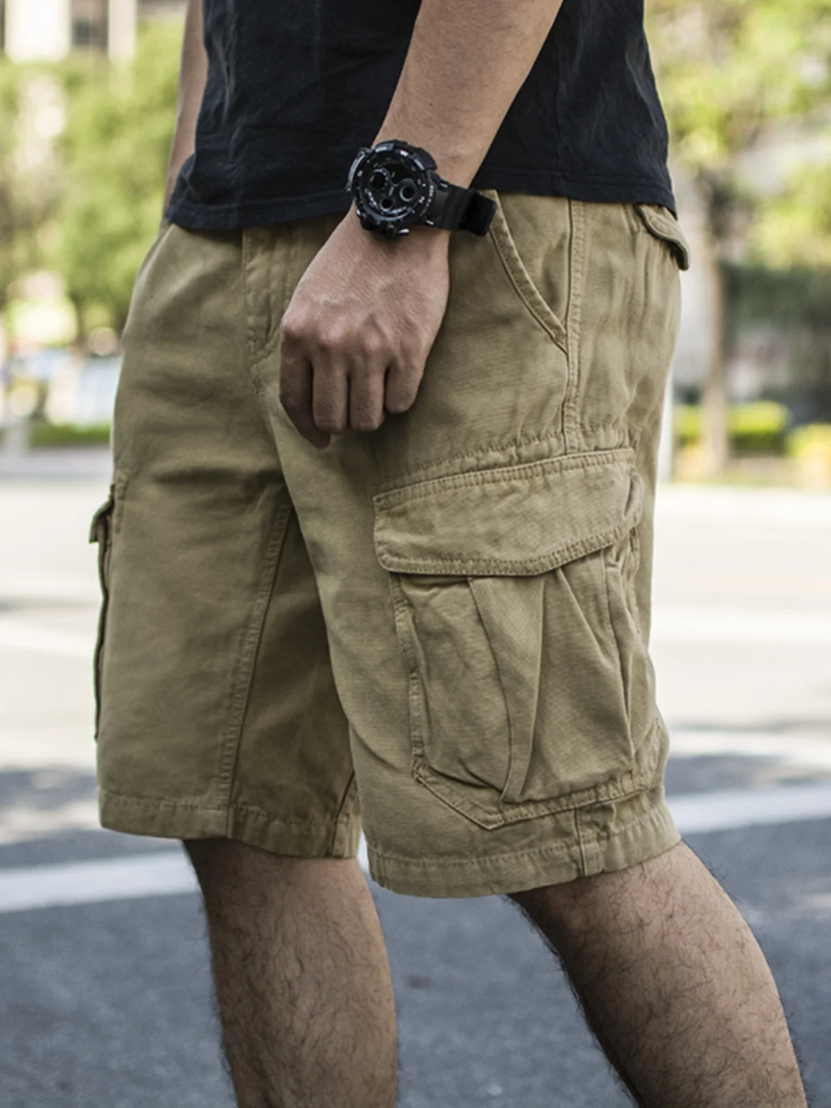 Summer Casual Cotton Workwear Shorts Men's Loose Fit Multi-Pocket Five-Quarter Pants Washed Outwear Youth Fashion Style
Summer Casual Cotton Workwear Shorts Men's Loose Fit Multi-Pocket Five-Quarter Pants Washed Outwear Youth Fashion Style