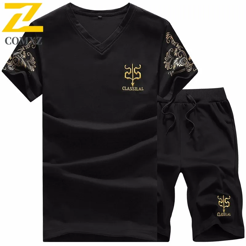 2025 New T-Shirt suit Men's Sportswear Trendy Classic Loose Comfortable Short Sleeve + Shorts Jogger Casual Tracksuit Man Summer
2025 New T-Shirt suit Men's Sportswear Trendy Classic Loose Comfortable Short Sleeve + Shorts Jogger Casual Tracksuit Man Summer