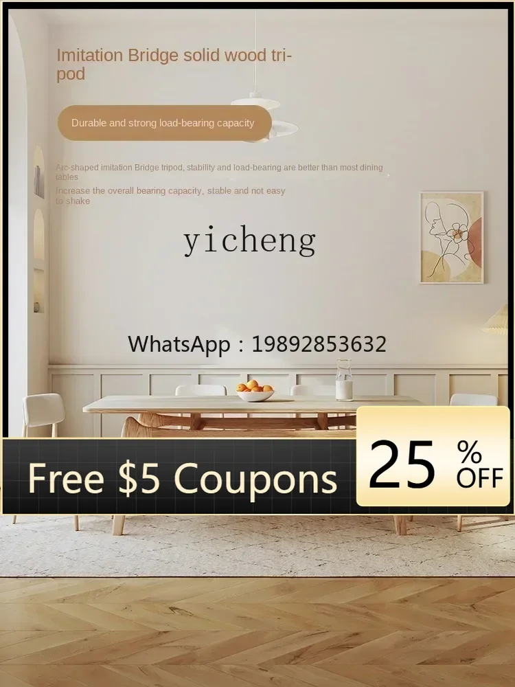 ZZ Stone Plate Dining Table Wood Color Cream Style Rectangular Double-Layer Solid Wood Dining Tables and Chairs Set
ZZ Stone Plate Dining Table Wood Color Cream Style Rectangular Double-Layer Solid Wood Dining Tables and Chairs Set