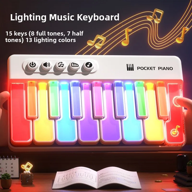 Glowing Piano Toy Stress Relief Boredom Buster for Girls Creative Electronic Toy for Children Aged 4-12 Years Old
Glowing Piano Toy Stress Relief Boredom Buster for Girls Creative Electronic Toy for Children Aged 4-12 Years Old