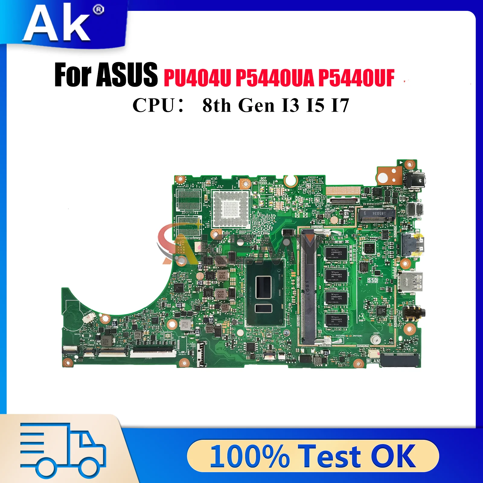 P5440UA Laptop Motherboard For ASUS ProArt P5440UA P5440UF P5440U PU404U Notebook Mainboard With I3 I5 I7 CPU 100% tests OK stk
P5440UA Laptop Motherboard For ASUS ProArt P5440UA P5440UF P5440U PU404U Notebook Mainboard With I3 I5 I7 CPU 100% tests OK stk