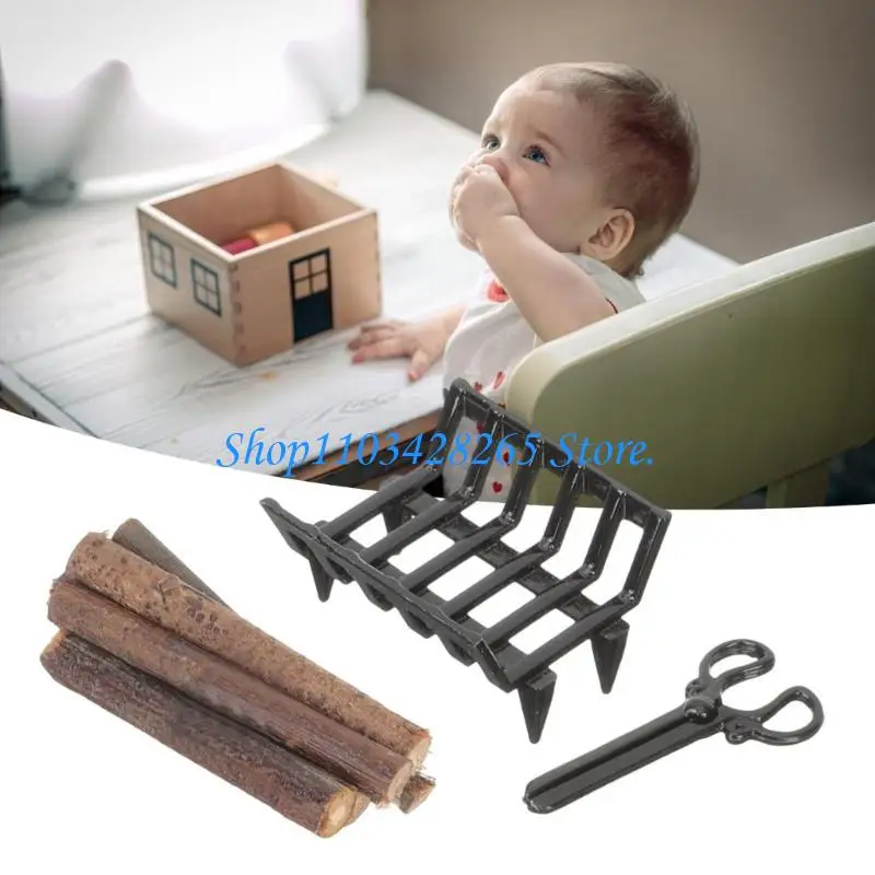 1/12 Miniature Wooden Firewood Rack With Rack and Tongs For Dollhouses Decoration And Realistic Scene Arrangement G2TE
1/12 Miniature Wooden Firewood Rack With Rack and Tongs For Dollhouses Decoration And Realistic Scene Arrangement G2TE