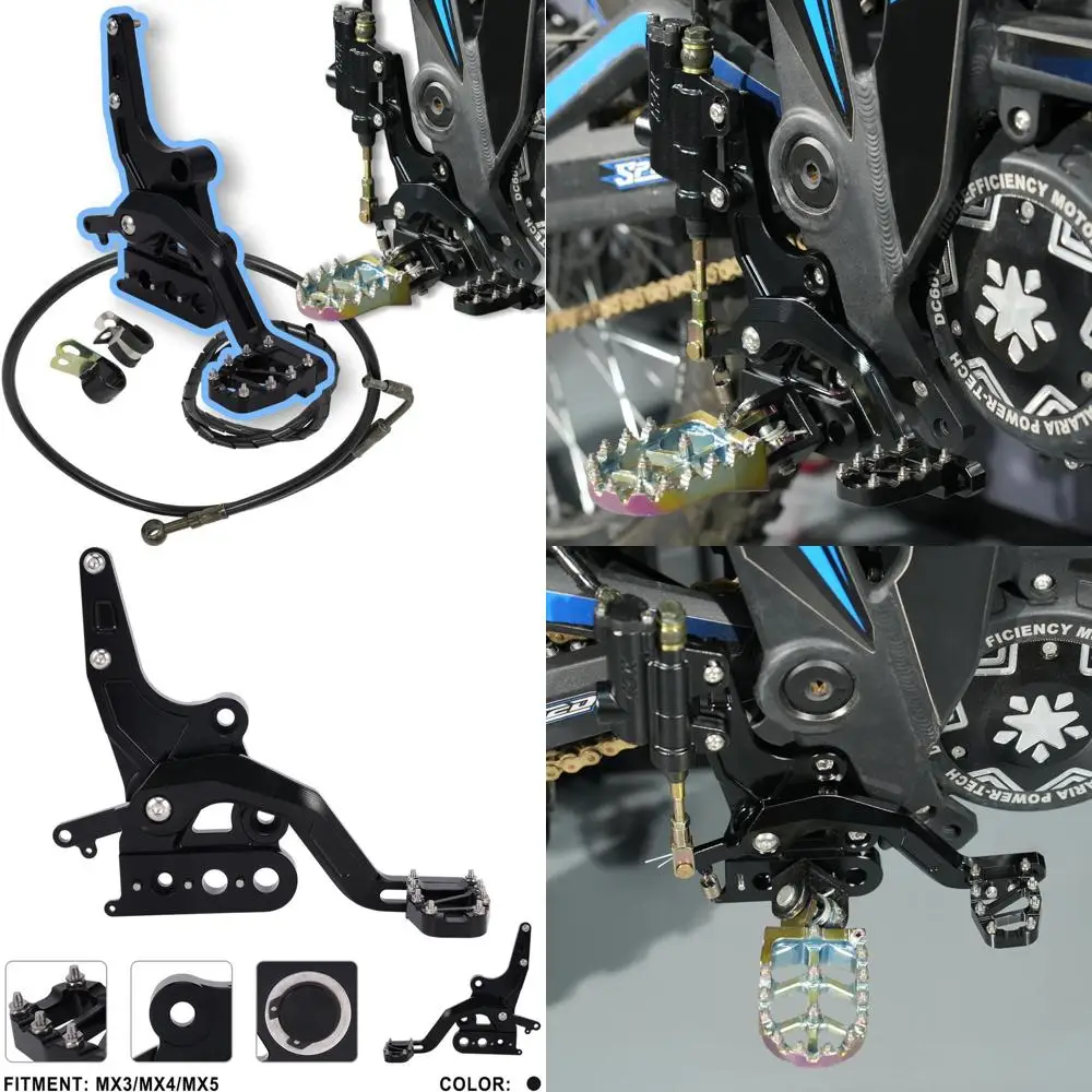 Dirt Bike Foot Pedal Lever Kit Aluminum CNC for Talaria Sting MX3 MX4 Electric Dirt Bike Black
Dirt Bike Foot Pedal Lever Kit Aluminum CNC for Talaria Sting MX3 MX4 Electric Dirt Bike Black