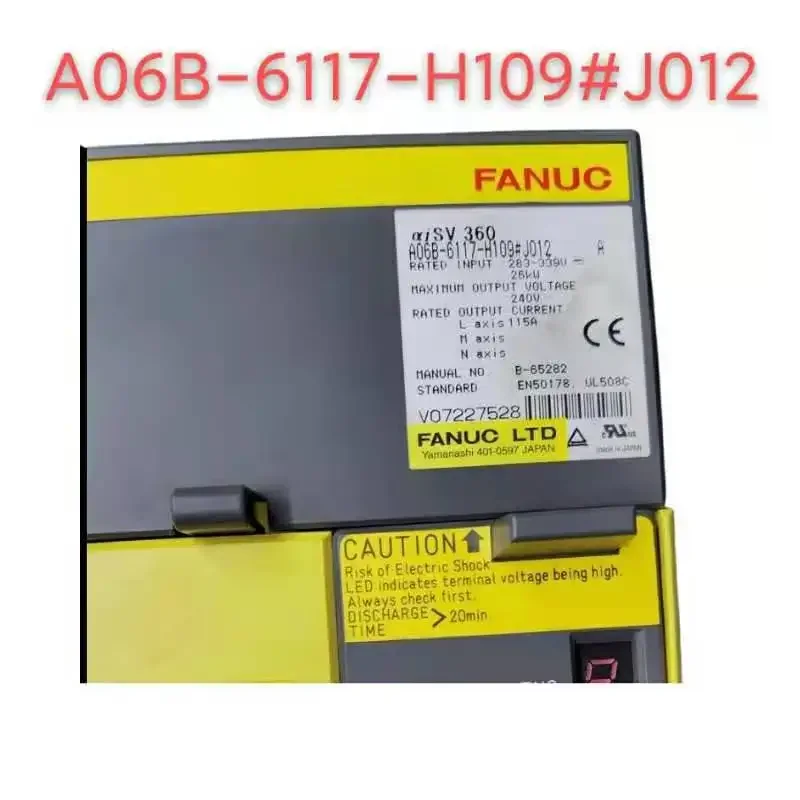 Fanuc Servo Drive A06B-6117-H109 #J012 Amplifier Module for CNC SystemFunctional testing is fine
Fanuc Servo Drive A06B-6117-H109 #J012 Amplifier Module for CNC SystemFunctional testing is fine