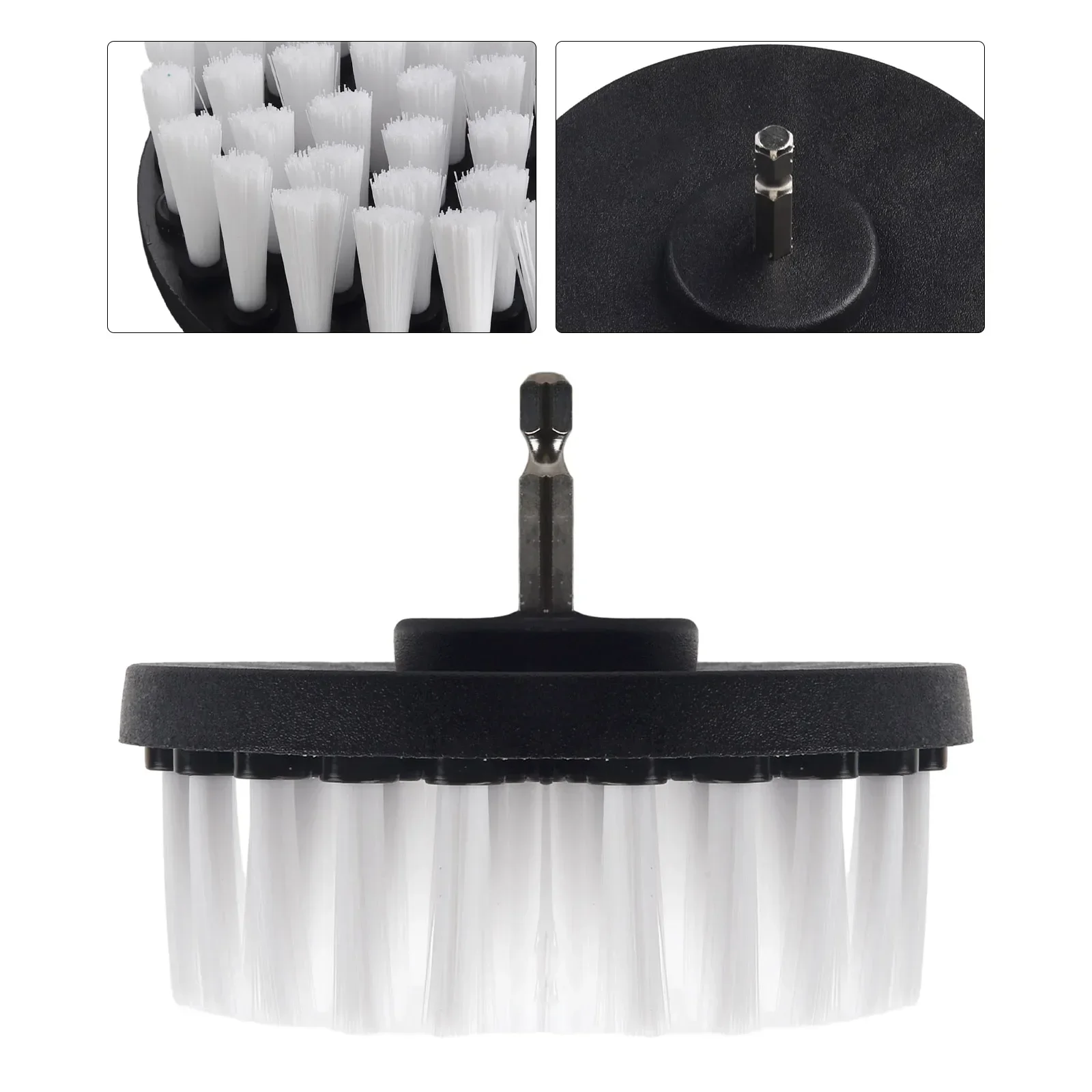 4inch Electric Drill Brush Plastic Round Bristles Scrubber For Carpet Glass Car Tile Leather Upholstery Cleaning Attachment
4inch Electric Drill Brush Plastic Round Bristles Scrubber For Carpet Glass Car Tile Leather Upholstery Cleaning Attachment