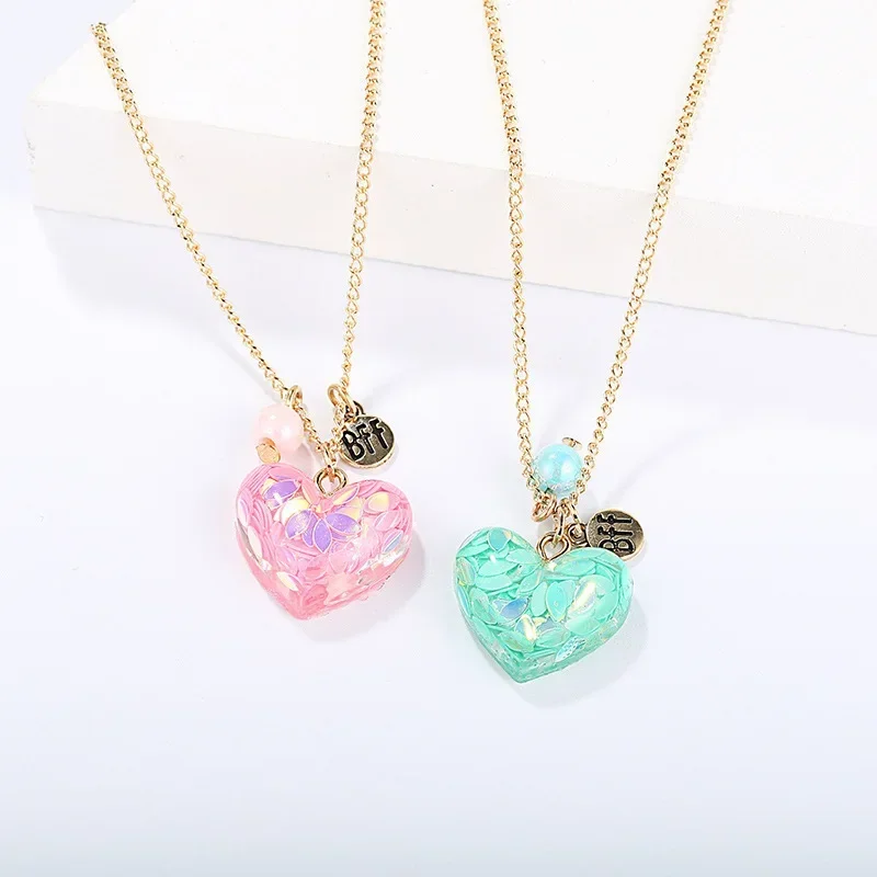 Sweet Lovely Color Resin Love Heart Necklace Metal BFF English Letter Necklace for women Best Friend Birthday Jewelry Gift
Sweet Lovely Color Resin Love Heart Necklace Metal BFF English Letter Necklace for women Best Friend Birthday Jewelry Gift