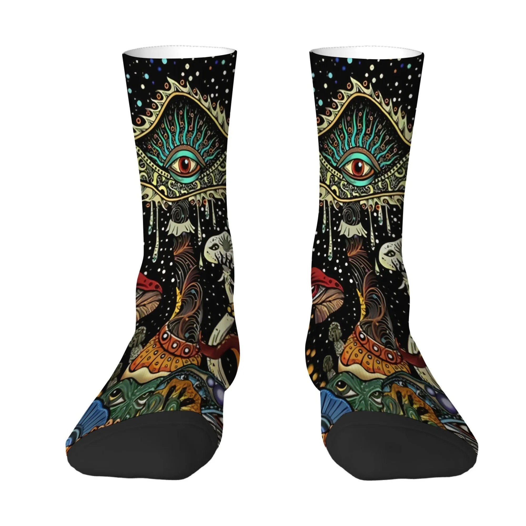 Mysterious and Psychedelic Eye Print Men's Mid-calf Socks Black with Dark Fantasy Style Retro Art Style for Street Parties Socks
Mysterious and Psychedelic Eye Print Men's Mid-calf Socks Black with Dark Fantasy Style Retro Art Style for Street Parties Socks