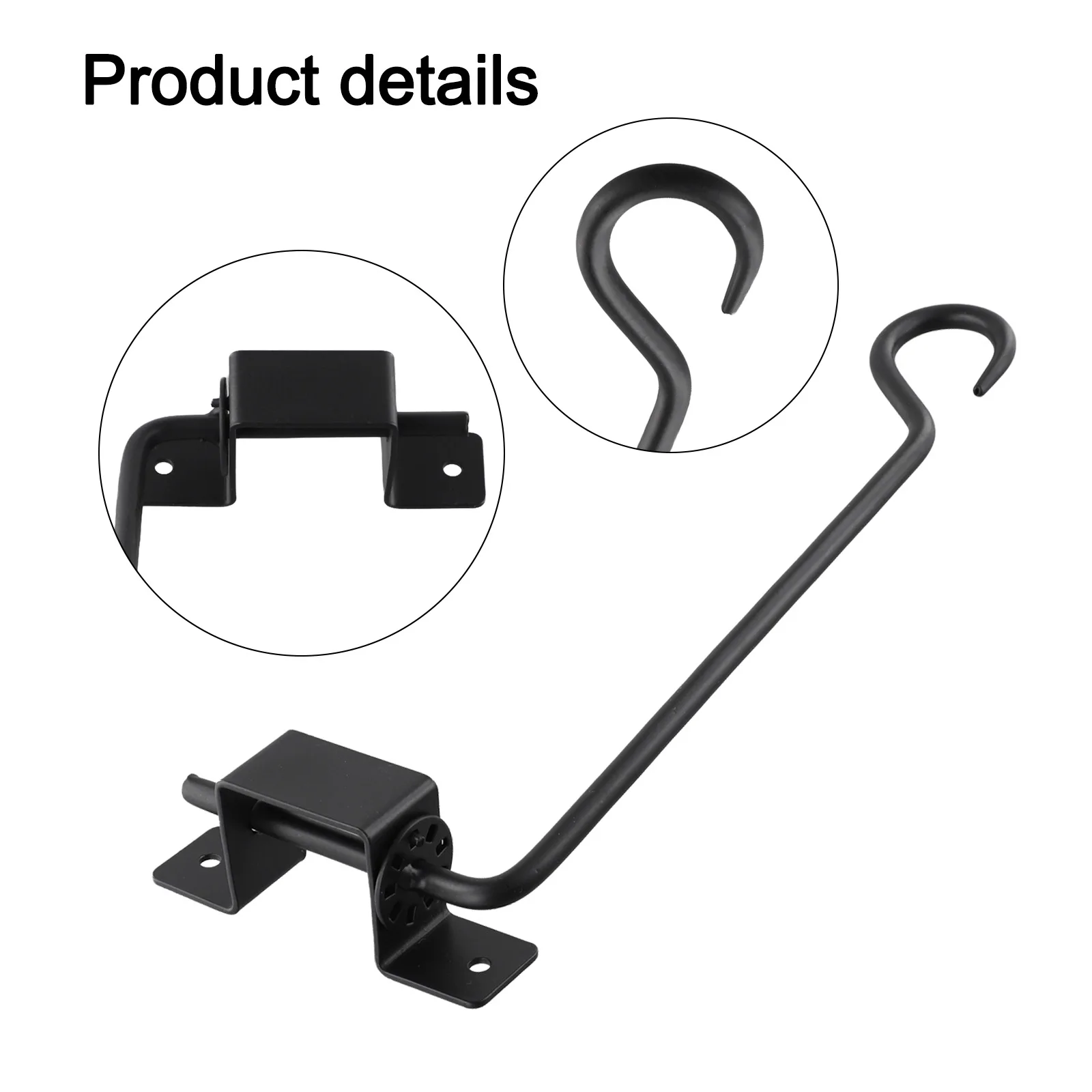 Functional Rotating Hook Bracket Perfectly Suited for Garden Ornamentation and Creative Displays Indoors or Outdoors
Functional Rotating Hook Bracket Perfectly Suited for Garden Ornamentation and Creative Displays Indoors or Outdoors