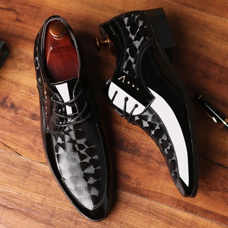 Italian Men's Leather Shoes Point Toe Business Dress Shoes Casual Office Shoe Lace Up Oxfords Luxury Wedding Party Shoes for Men
Italian Men's Leather Shoes Point Toe Business Dress Shoes Casual Office Shoe Lace Up Oxfords Luxury Wedding Party Shoes for Men