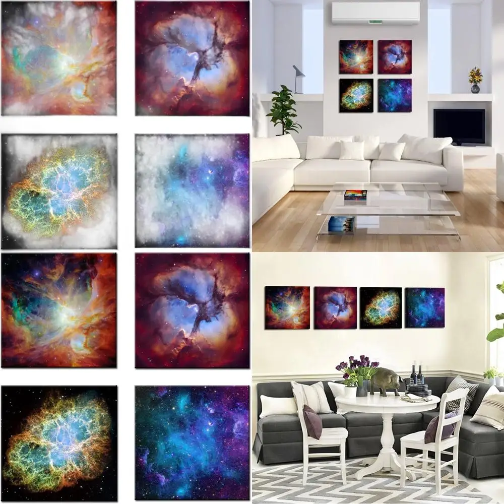 Современное настенное искусство из нескольких предметов: принты на холсте Orion & Crab Nebulae, 20x20 дюймов, набор из 4 шт.
Современное настенное искусство из нескольких предметов: принты на холсте Orion & Crab Nebulae, 20x20 дюймов, набор из 4 шт.