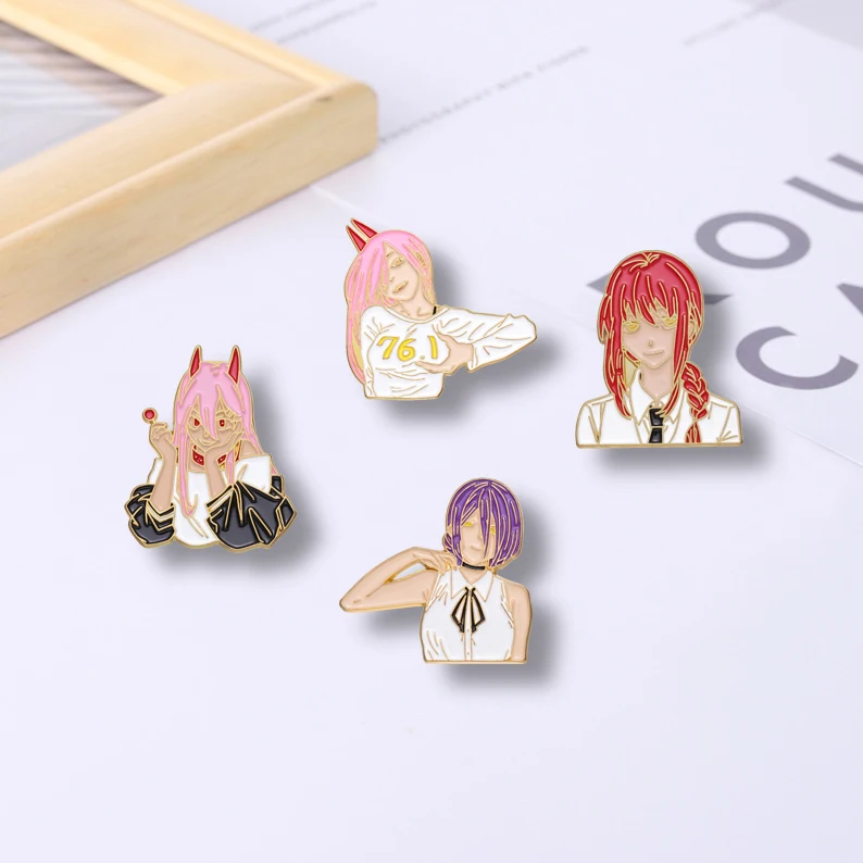 Chainsaw Man Enamel Pins Japanese Anime Custom Brooches, Lapel Badges, Cartoon Devil Hunter, Jewelry for Fans and Friends, Girl
Chainsaw Man Enamel Pins Japanese Anime Custom Brooches, Lapel Badges, Cartoon Devil Hunter, Jewelry for Fans and Friends, Girl