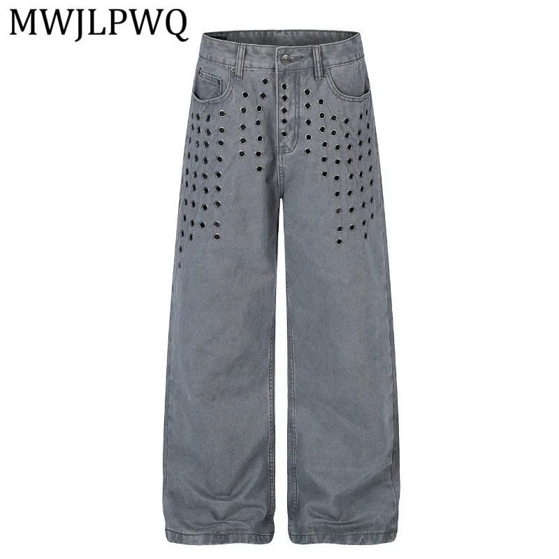 MWJLPWQ American Retro High Rivet Jeans For Men And Women Autumn Loose Wide-Leg Street Fashion Design Floor-Length Pants 16265
MWJLPWQ American Retro High Rivet Jeans For Men And Women Autumn Loose Wide-Leg Street Fashion Design Floor-Length Pants 16265