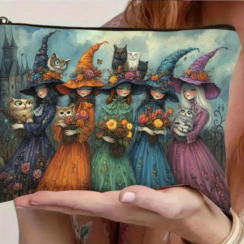 Makeup Bag Humorous Witch Tuest Vibrant for Halloween Design Store Cosmetics Medications Tools Etc Portable and Convenient
Makeup Bag Humorous Witch Tuest Vibrant for Halloween Design Store Cosmetics Medications Tools Etc Portable and Convenient
