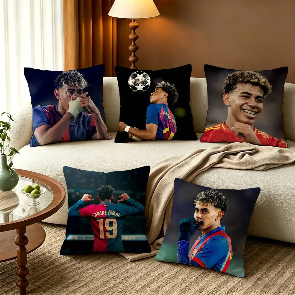 Football 19 LY L-Lamine Y-Yamal Square Zipper Cotton Linen Fabric Pillow Cases Bedroom Home Decorative Boys Girls Gift
Football 19 LY L-Lamine Y-Yamal Square Zipper Cotton Linen Fabric Pillow Cases Bedroom Home Decorative Boys Girls Gift