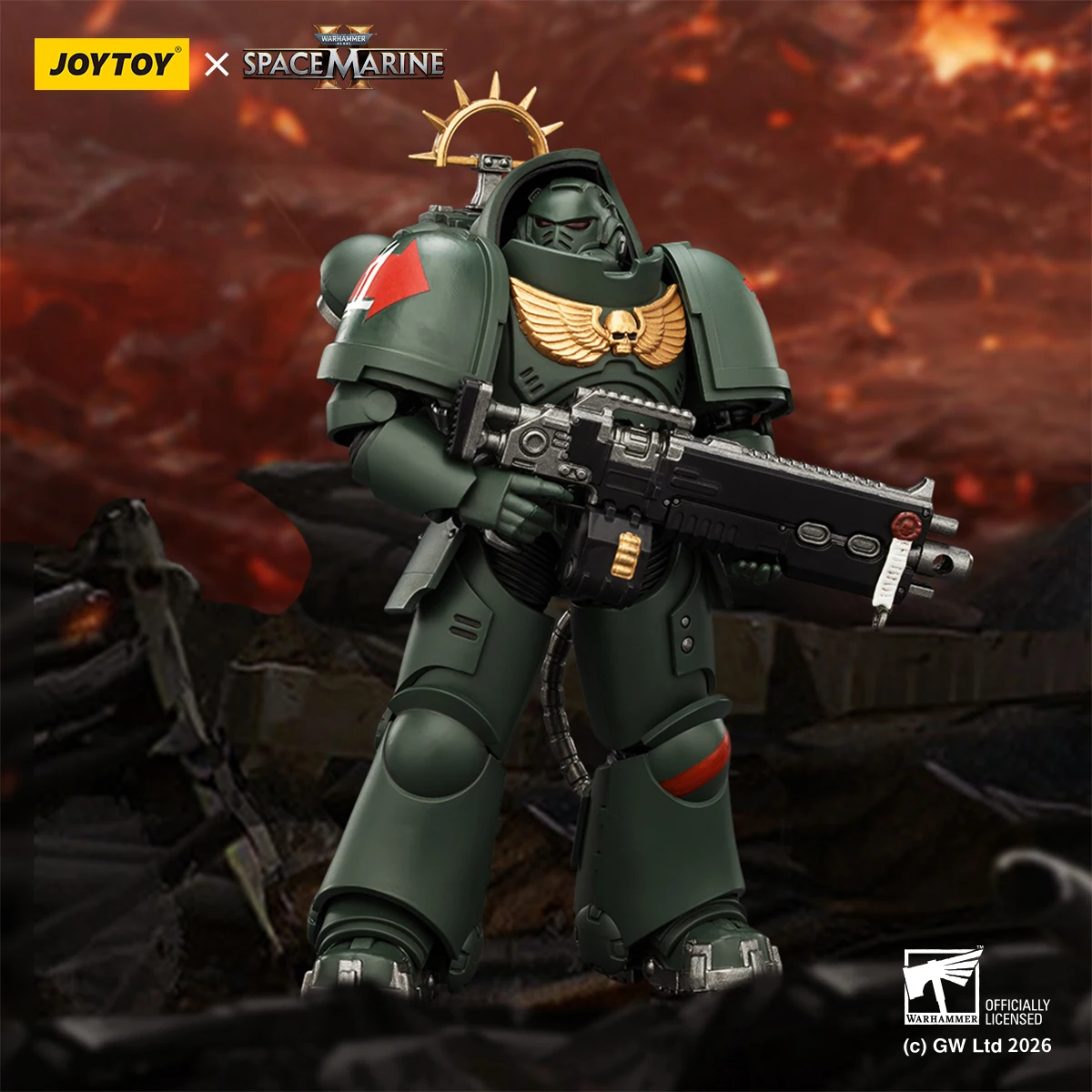 JOYTOY Warhammer 40K Space Marine Game Dark Angles Heavy Intercessor Bolt Rifle Pistol 1/18 Officially Licensed Action Figure
JOYTOY Warhammer 40K Space Marine Game Dark Angles Heavy Intercessor Bolt Rifle Pistol 1/18 Officially Licensed Action Figure