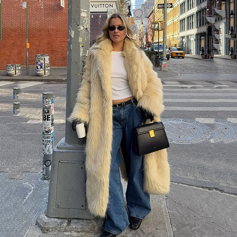 Temperament Fur & Faux Fur 2025 New Fashion Imitation Fox Fur Women Fur Coat Winter Thicke Comfort Women Faux Fur Overcoat H774
Temperament Fur & Faux Fur 2025 New Fashion Imitation Fox Fur Women Fur Coat Winter Thicke Comfort Women Faux Fur Overcoat H774