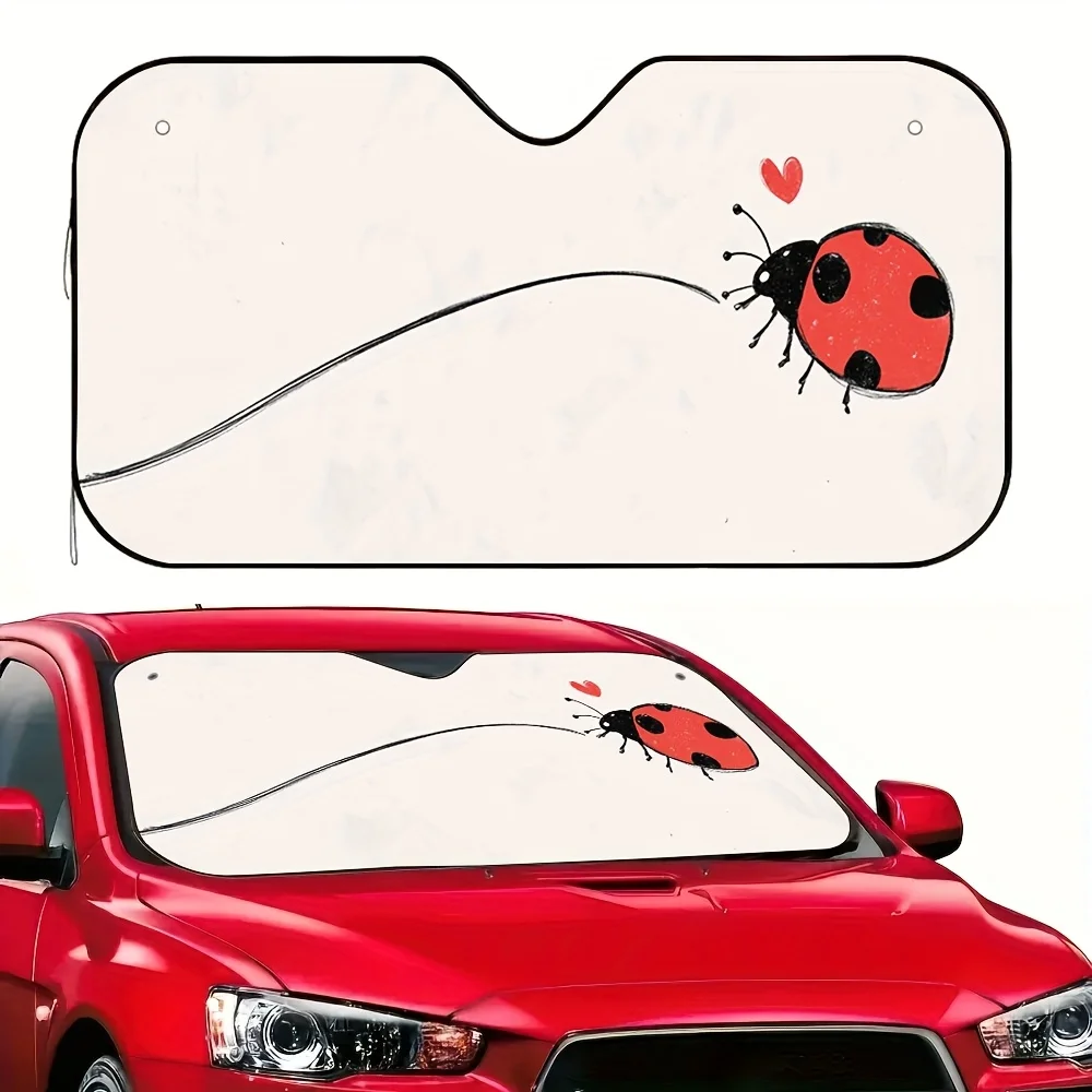 1 шт., автомобильный солнцезащитный козырек с принтом божьей коровки на День святого Валентина — красный дизайн любви, универсальный козырек на лобовое стекло для интерьера автомобиля-кулера, в
1 шт., автомобильный солнцезащитный козырек с принтом божьей коровки на День святого Валентина — красный дизайн любви, универсальный козырек на лобовое стекло для интерьера автомобиля-кулера, в
