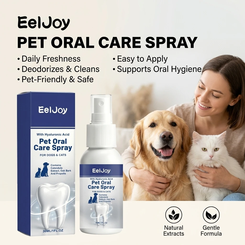 Pet Oral Care Spray Remove Plaque Tartar Buildup Eliminate Bad Breath Relieve Oral Inflammation Pet Dental Breath Freshener Mist
Pet Oral Care Spray Remove Plaque Tartar Buildup Eliminate Bad Breath Relieve Oral Inflammation Pet Dental Breath Freshener Mist