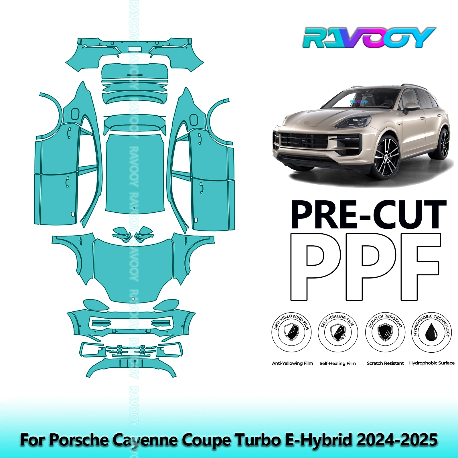 Для Porsche Cayenne Coupe Turbo E-Hybrid 2024-2025 полный автомобиль 8,5 мил предварительно вырезанная защитная пленка для краски PPF прозрачный бюстгальтер
Для Porsche Cayenne Coupe Turbo E-Hybrid 2024-2025 полный автомобиль 8,5 мил предварительно вырезанная защитная пленка для краски PPF прозрачный бюстгальтер
