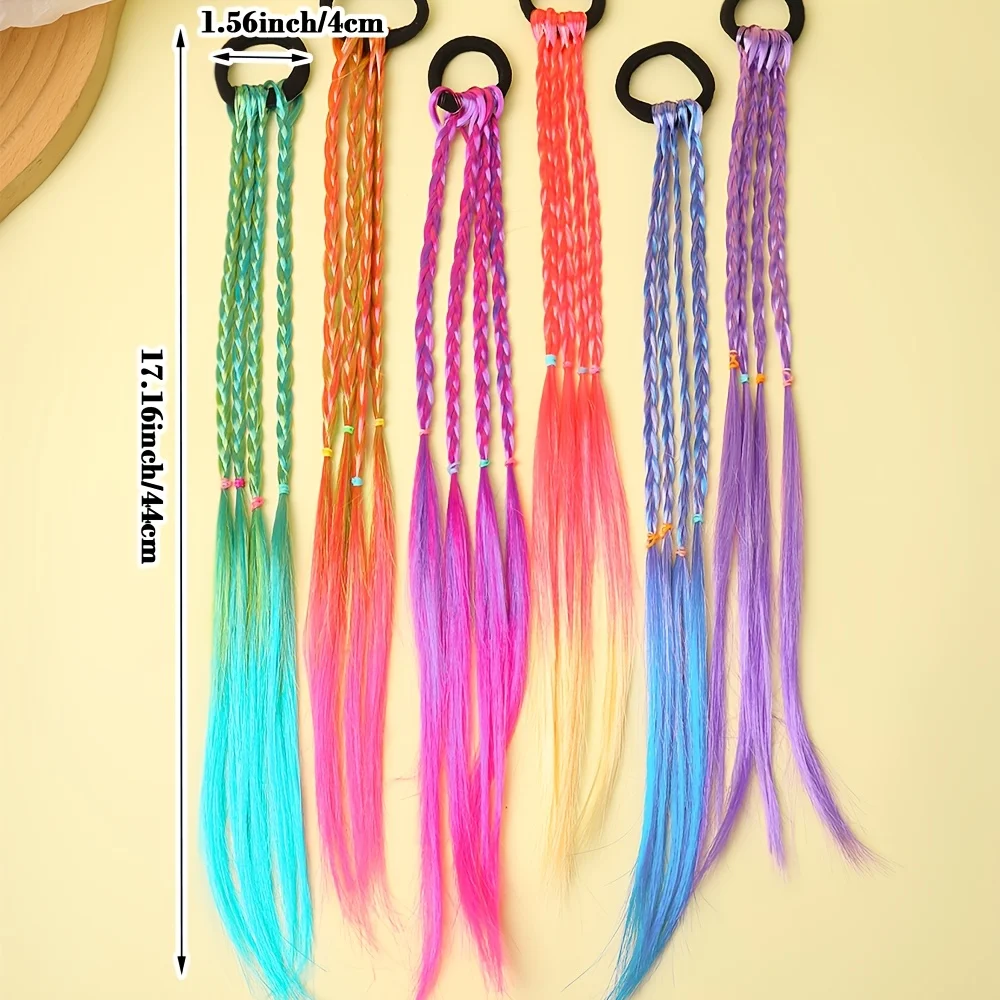 6 Pieces of Multi-Color Bohemian Style Sweet Wig Braid Hair Ties Suitable for Girls
6 Pieces of Multi-Color Bohemian Style Sweet Wig Braid Hair Ties Suitable for Girls