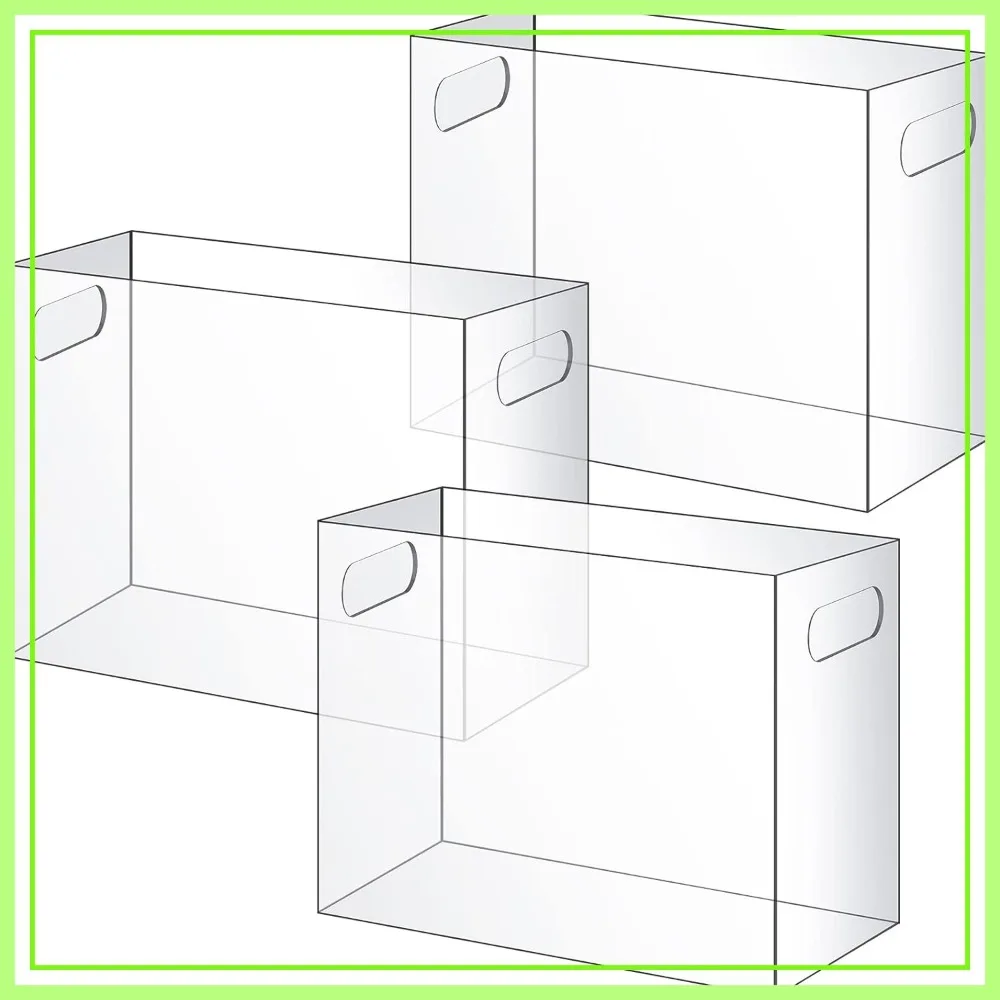 Acrylic File Organizer 3-Pack, Clear Desktop Box with Handle for Letter Size Hanging Folders, 12.2x5.5x9.4 Inch
Acrylic File Organizer 3-Pack, Clear Desktop Box with Handle for Letter Size Hanging Folders, 12.2x5.5x9.4 Inch