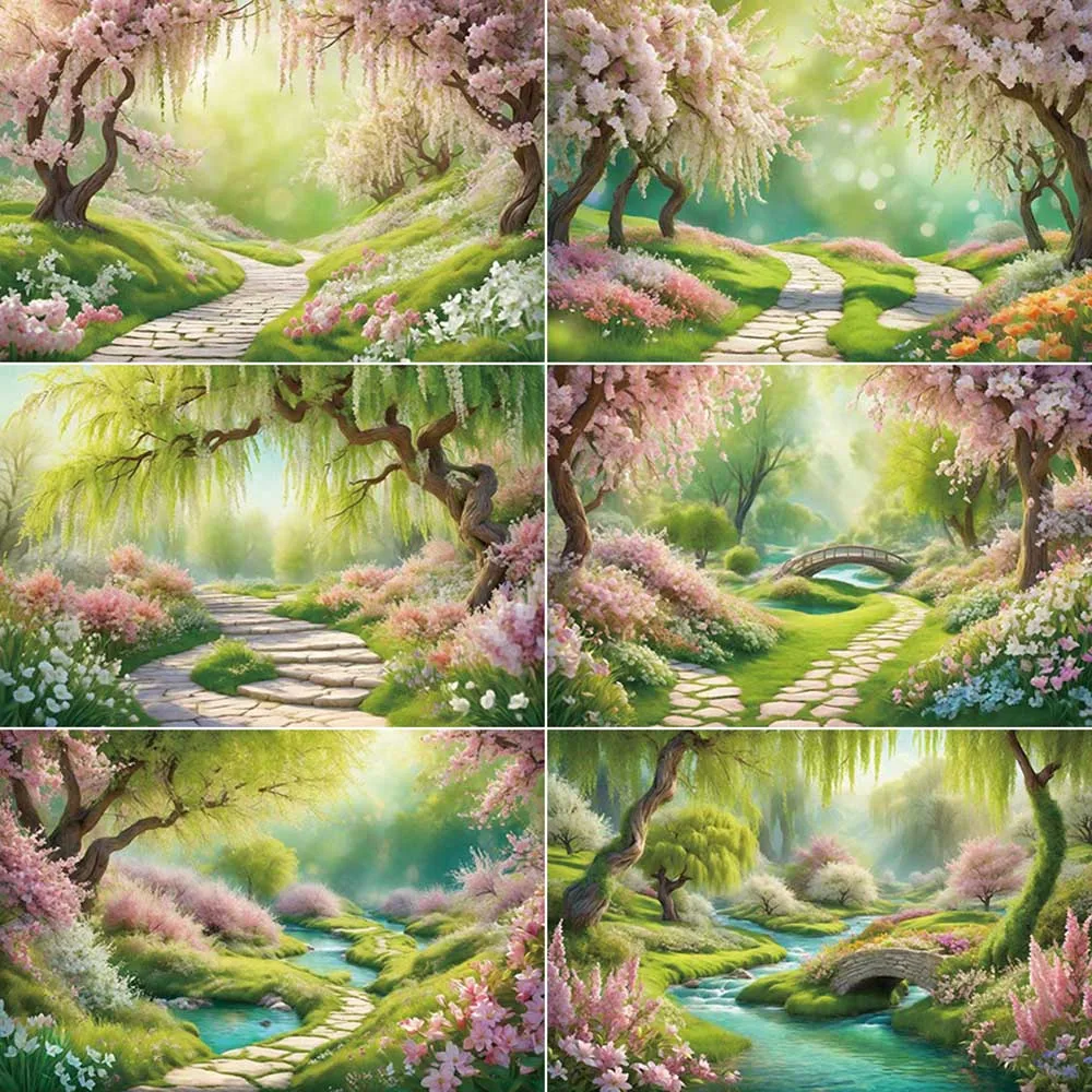 MOON.QG Natural Scene Photography Background Wonderland Cherry Blossom Willow Photocall Backdrop Children Studio Photocall Props
MOON.QG Natural Scene Photography Background Wonderland Cherry Blossom Willow Photocall Backdrop Children Studio Photocall Props
