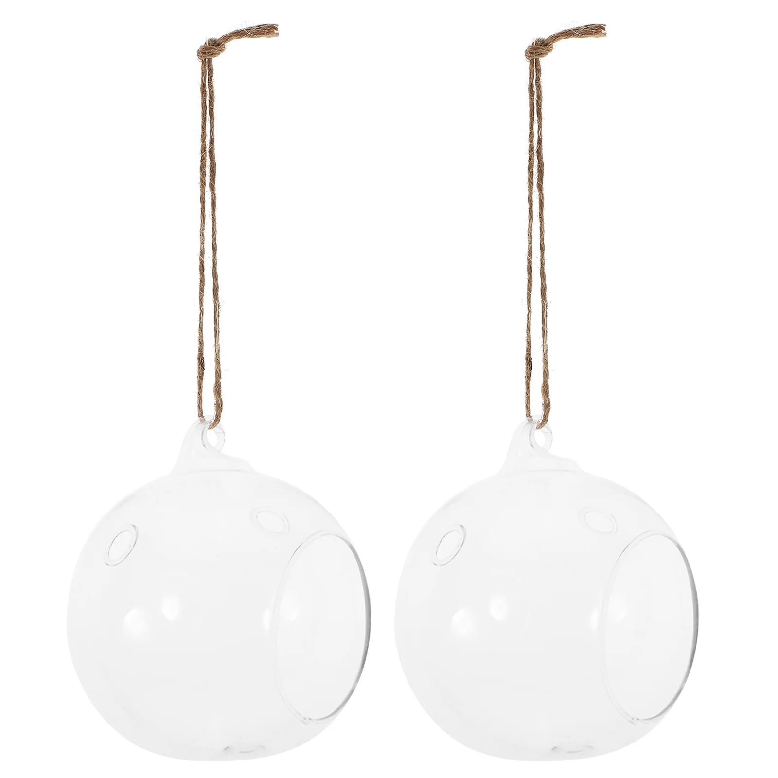 2Pcs Hanging Terrarium Transparent Premium Glass Globe for Air Plants DIY Indoor Decor Home Garden Office Decoration Glass
2Pcs Hanging Terrarium Transparent Premium Glass Globe for Air Plants DIY Indoor Decor Home Garden Office Decoration Glass