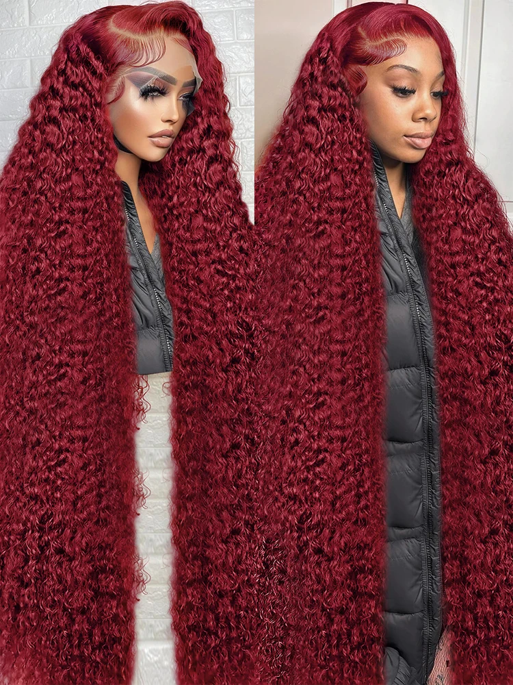 99j Burgundy Lace Front Human Hair Wig 30 Inch Loose Deep Wave Wig 13x6 Pre Plucked Hd Transparent Frontal Lace Wigs For Woman
99j Burgundy Lace Front Human Hair Wig 30 Inch Loose Deep Wave Wig 13x6 Pre Plucked Hd Transparent Frontal Lace Wigs For Woman