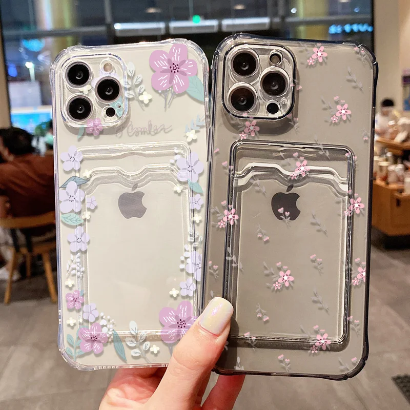 Soft Card Slot Bag Holder Phone Case For iPhone 13 11 16e 15 12 14 17 16 Pro Max 7 Plus XR SE Aesthetic Flower Transparent Cover
Soft Card Slot Bag Holder Phone Case For iPhone 13 11 16e 15 12 14 17 16 Pro Max 7 Plus XR SE Aesthetic Flower Transparent Cover