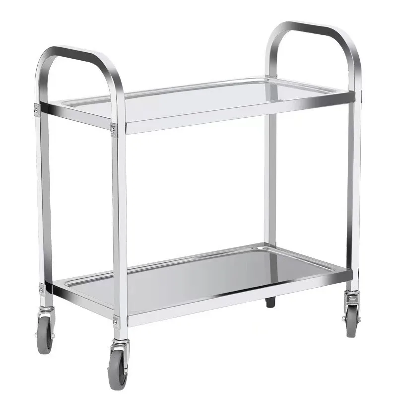 Thickened stainless steel dining cart trolley second and third floors hotel commercial restaurant wine cart mobile food delivery
Thickened stainless steel dining cart trolley second and third floors hotel commercial restaurant wine cart mobile food delivery