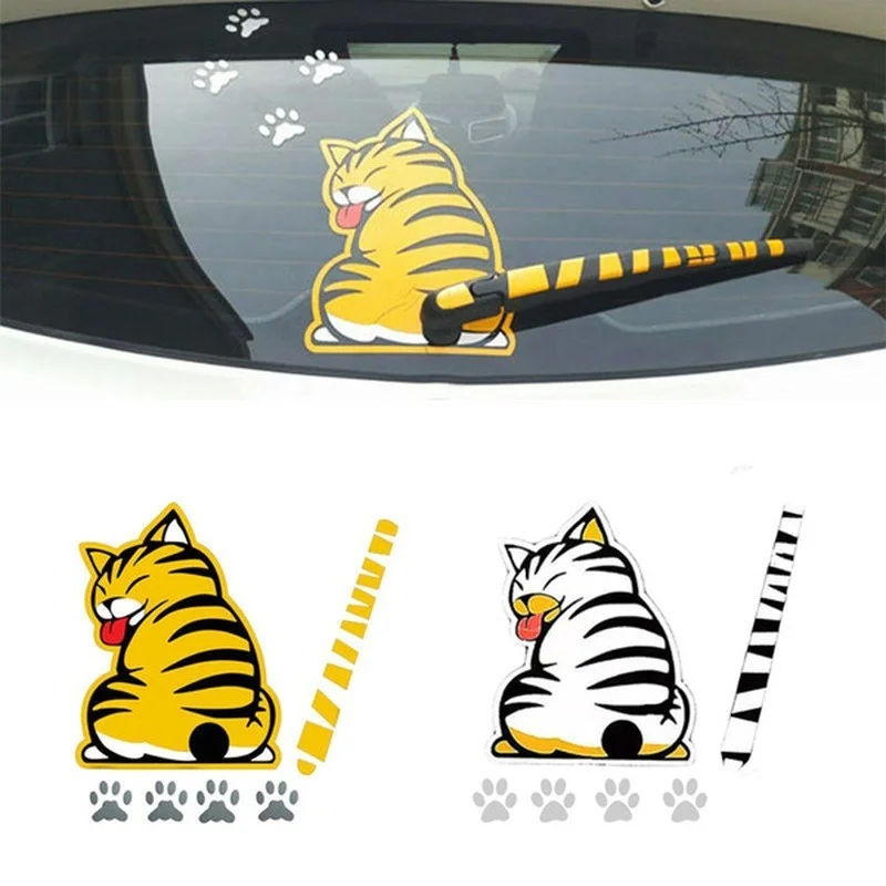 20cm 3D Feline Car Stickers - Waterproof Vinyl Decals for Exterior/Windshield - Removable Multi-Vehicle 3D Tail Paw Design
20cm 3D Feline Car Stickers - Waterproof Vinyl Decals for Exterior/Windshield - Removable Multi-Vehicle 3D Tail Paw Design