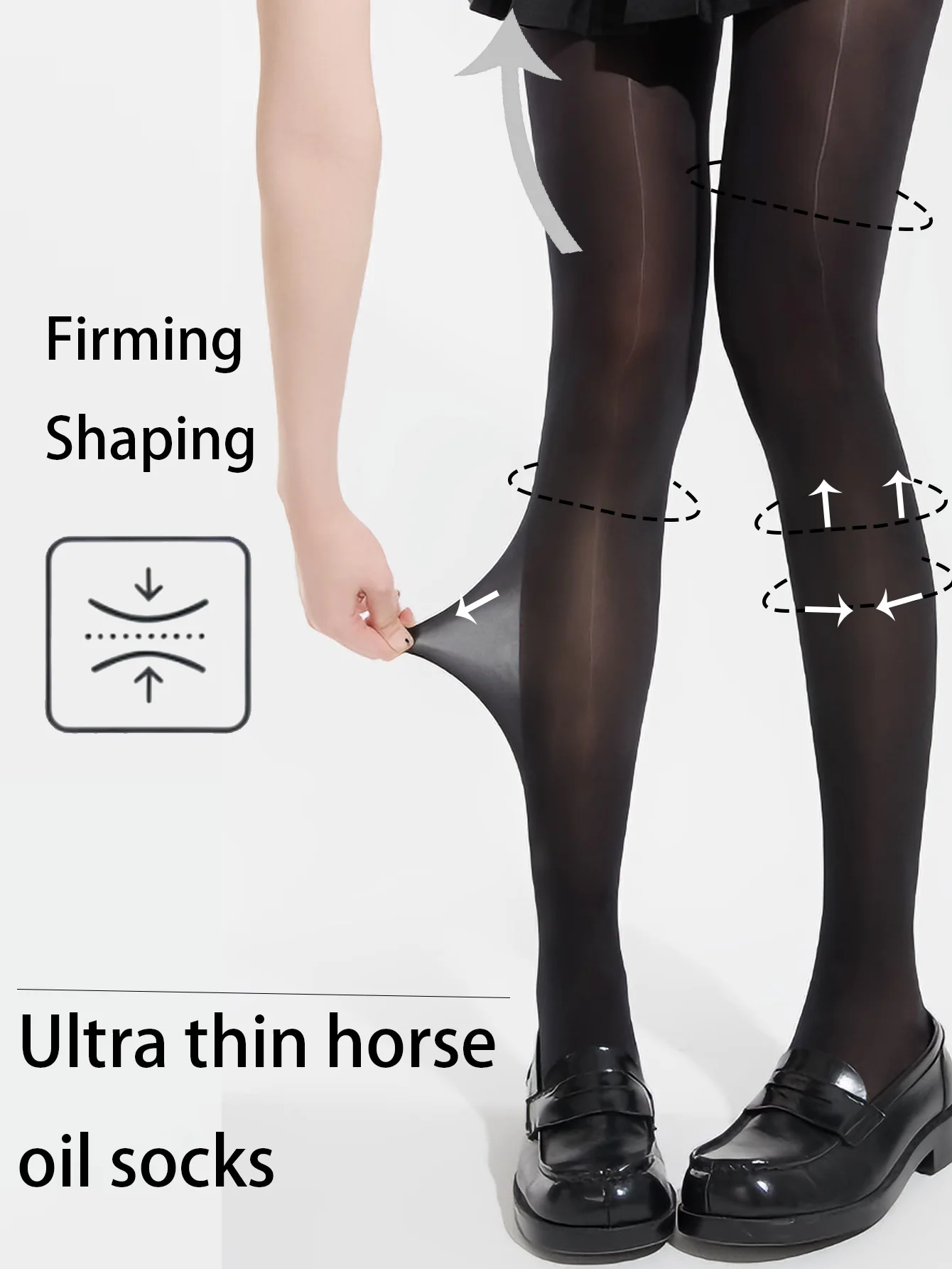 1 PC Valentine's Day Women's Shiny Glossy Horse Oil Pantyhose, Ultra-Thin Summer Snag-Free No-Slip Hosiery, Ideal for Casual
1 PC Valentine's Day Women's Shiny Glossy Horse Oil Pantyhose, Ultra-Thin Summer Snag-Free No-Slip Hosiery, Ideal for Casual