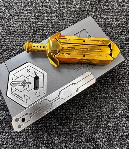 Used EDC Chao Play Society Michael Steel Plated Gold Sword EDC Metal Stress Relief Toy
Used EDC Chao Play Society Michael Steel Plated Gold Sword EDC Metal Stress Relief Toy