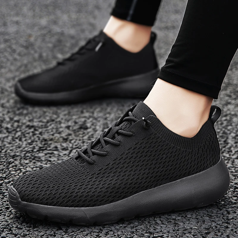 Men Mesh Running Sneaker Lace-up Fitness Sport Light Comfortable Breathable Black Walking Shoes Tenis Size 38-45
Men Mesh Running Sneaker Lace-up Fitness Sport Light Comfortable Breathable Black Walking Shoes Tenis Size 38-45