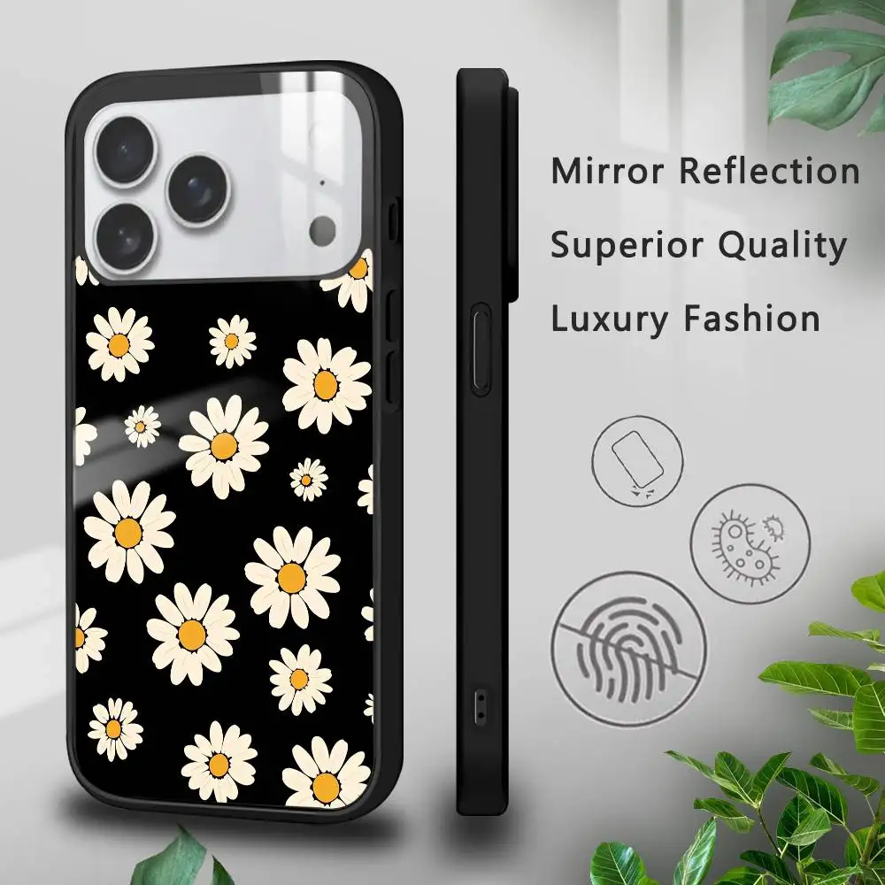 INS Fashion Daisy Phone Case For IPhone 16 15 14 13 12 11 Pro Max Plus Mini Plus Hard Mirror Surface Protect Funda
INS Fashion Daisy Phone Case For IPhone 16 15 14 13 12 11 Pro Max Plus Mini Plus Hard Mirror Surface Protect Funda
